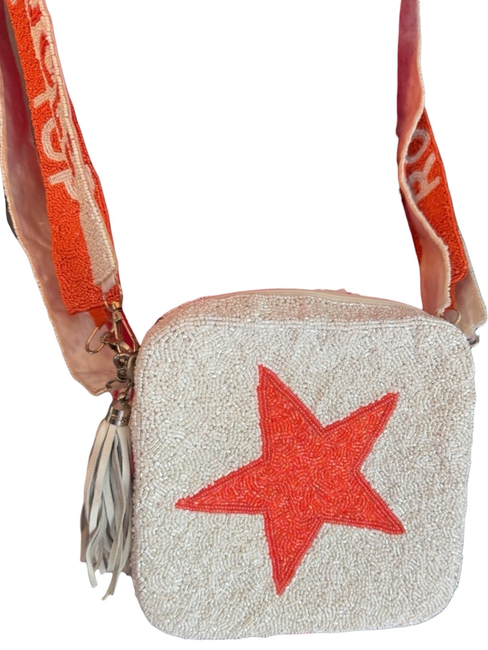 Monya Tennessee Vols Beaded Crossbody Bag UT Volunteers Game Day